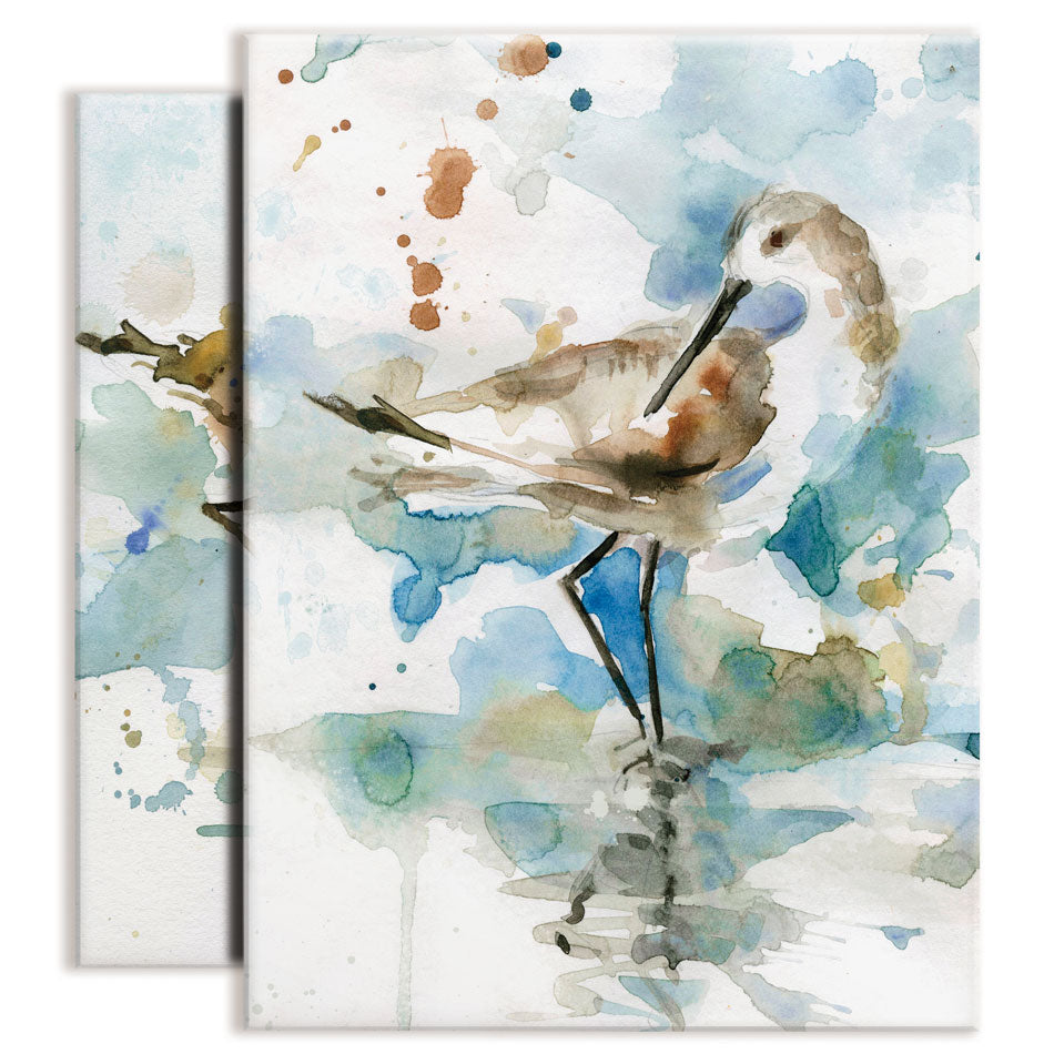 Coastal Sandpiper Duo Canvas Print Coastal Sandpiper Duo Canvas Print wall art product Carol Robinson