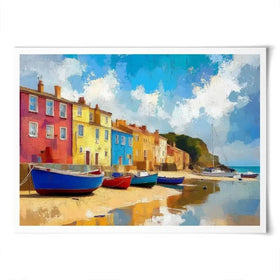 Coastal Town Art Print Coastal Town Art Print wall art product David Alexander Elder