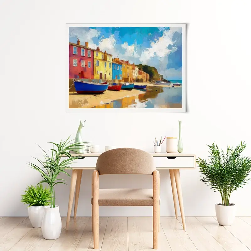 Coastal Town Art Print Coastal Town Art Print wall art product David Alexander Elder