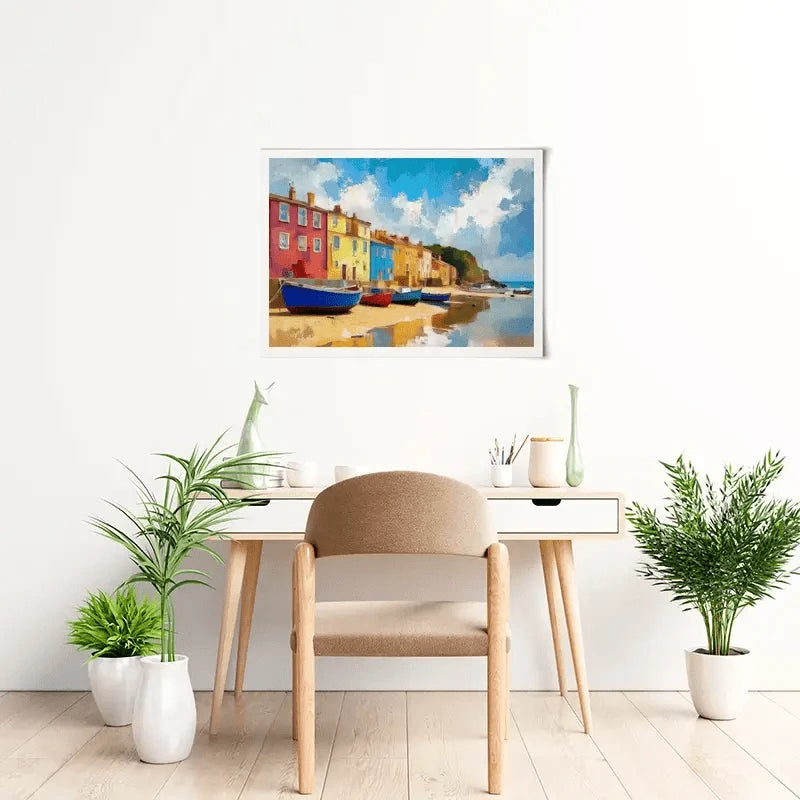 Coastal Town Art Print Coastal Town Art Print wall art product David Alexander Elder