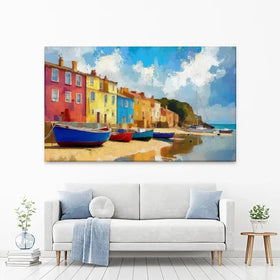 Coastal Town Canvas Print Coastal Town Canvas Print wall art product David Alexander Elder