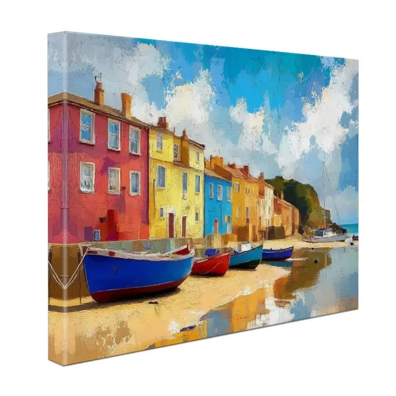 Coastal Town Canvas Print Coastal Town Canvas Print wall art product David Alexander Elder