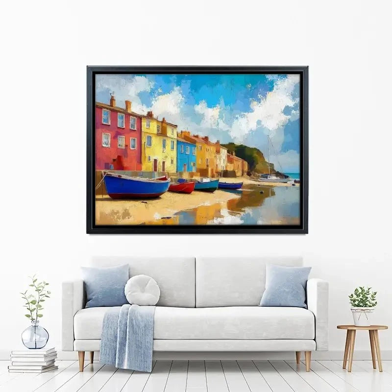 Coastal Town Canvas Print Coastal Town Canvas Print wall art product David Alexander Elder