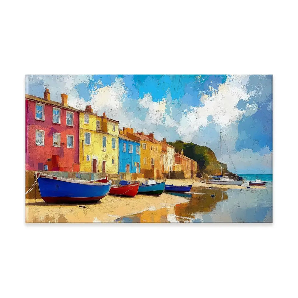 Coastal Town Canvas Print Coastal Town Canvas Print wall art product David Alexander Elder