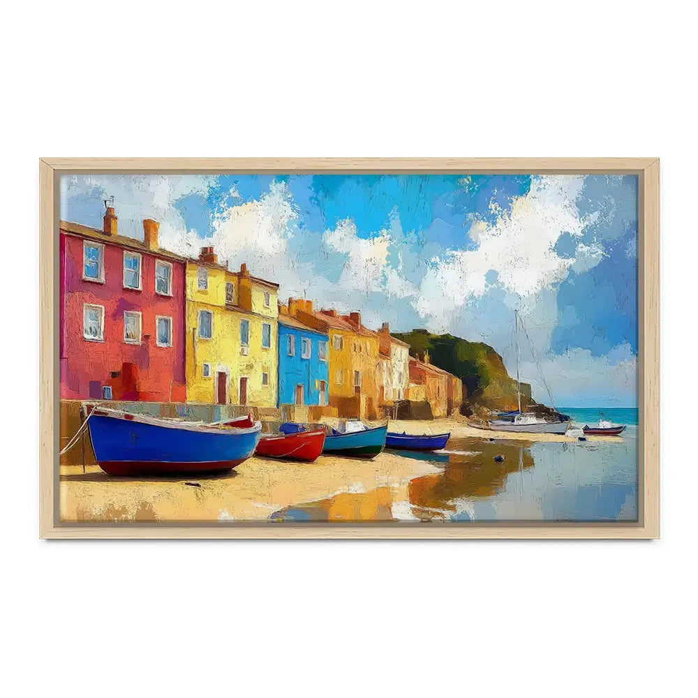 Coastal Town Canvas Print Coastal Town Canvas Print wall art product David Alexander Elder