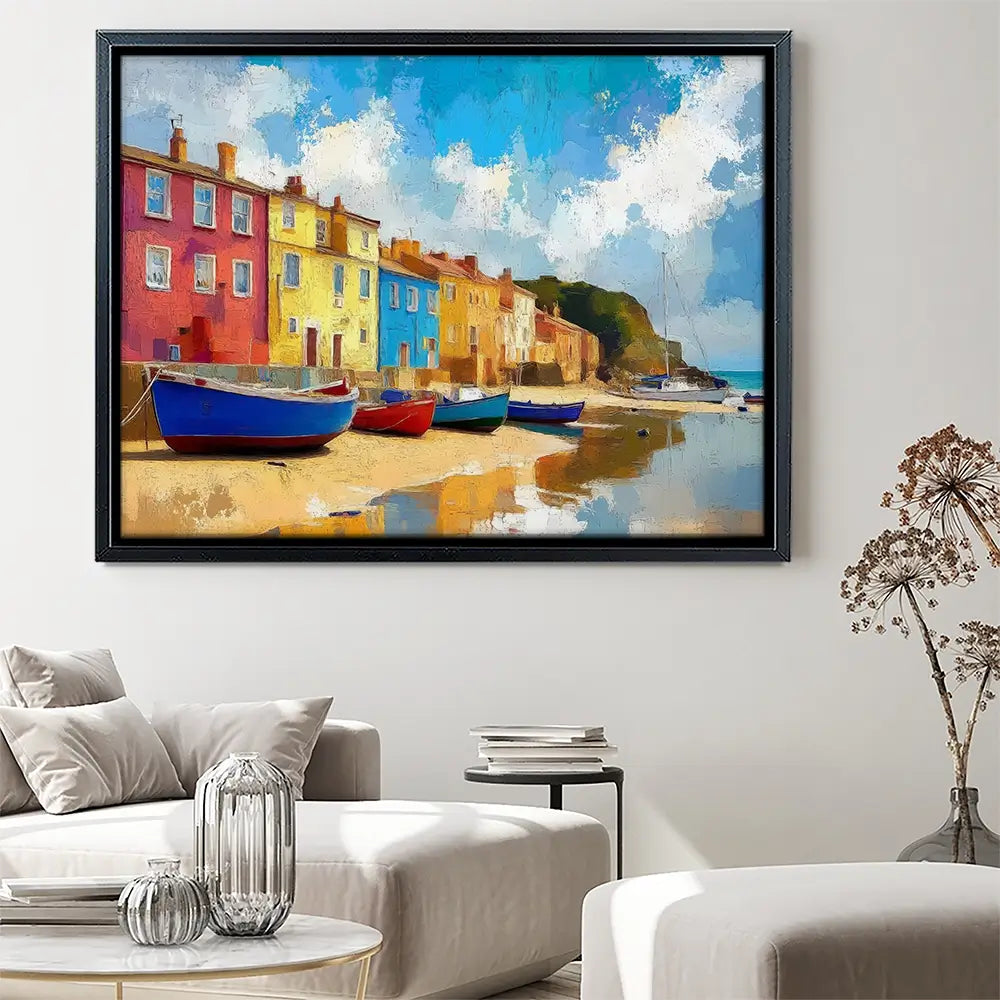 Coastal Town Canvas Print Coastal Town Canvas Print wall art product David Alexander Elder
