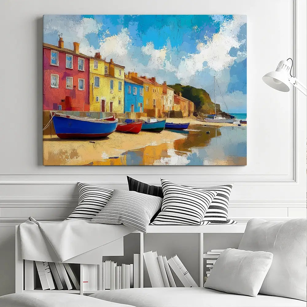 Coastal Town Canvas Print Coastal Town Canvas Print wall art product David Alexander Elder