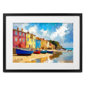 Coastal Town Framed Art Print Coastal Town Framed Art Print wall art product David Alexander Elder