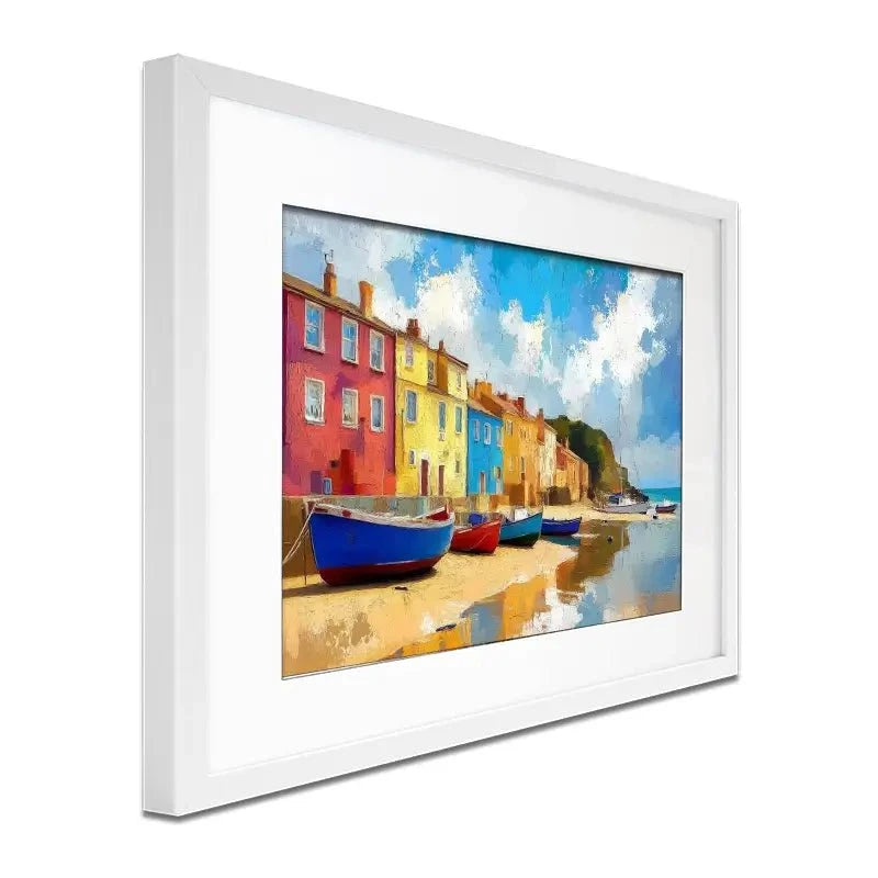 Coastal Town Framed Art Print Coastal Town Framed Art Print wall art product David Alexander Elder