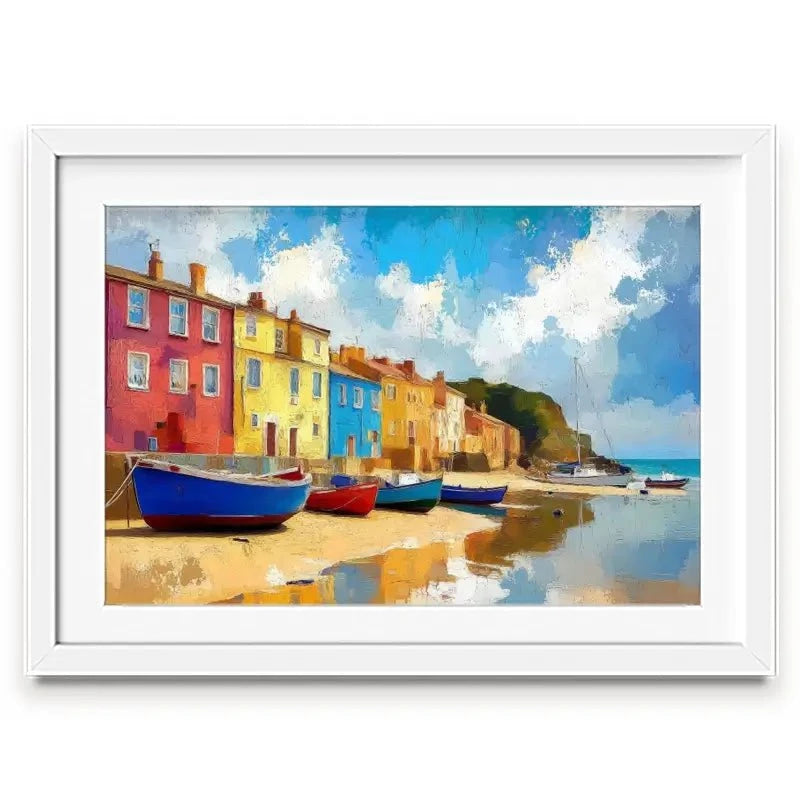 Coastal Town Framed Art Print Coastal Town Framed Art Print wall art product David Alexander Elder