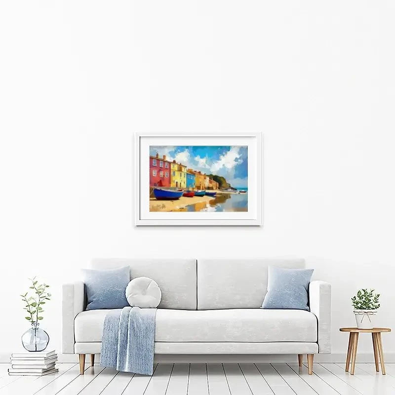 Coastal Town Framed Art Print Coastal Town Framed Art Print wall art product David Alexander Elder