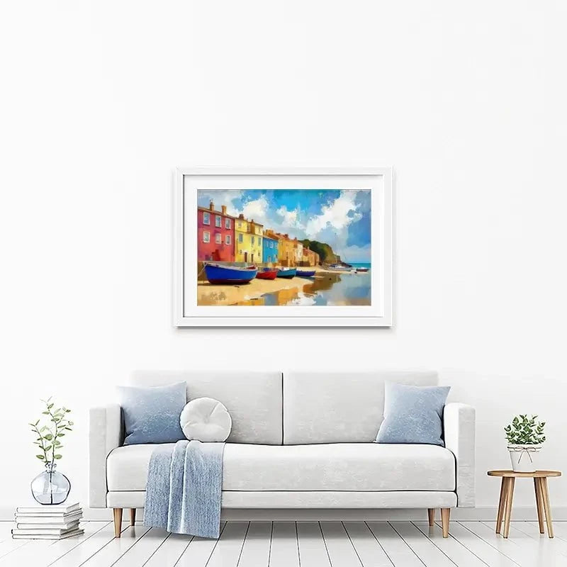 Coastal Town Framed Art Print Coastal Town Framed Art Print wall art product David Alexander Elder