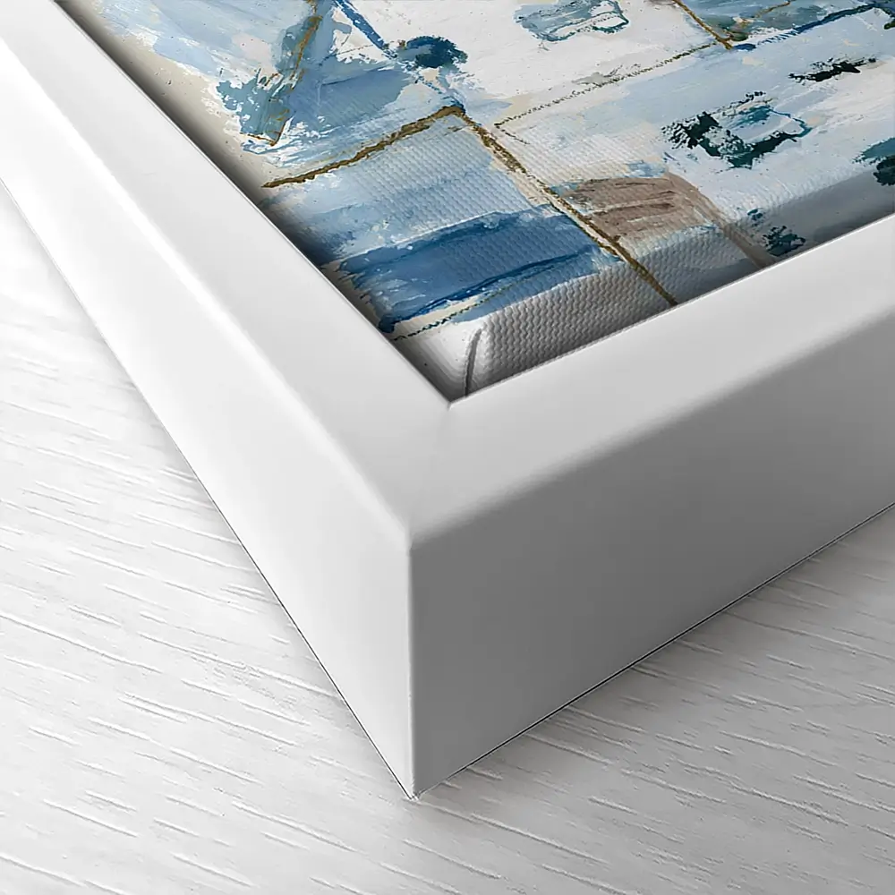 Coastal Village Above Sea Canvas Print Coastal Village Above Sea Canvas Print wall art product Chromatic Storm Studio