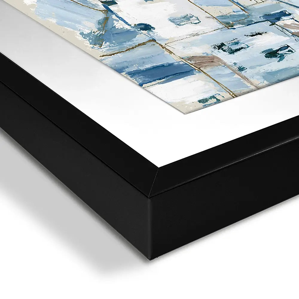 Coastal Village Above Sea Framed Art Print Coastal Village Above Sea Framed Art Print wall art product Chromatic Storm Studio