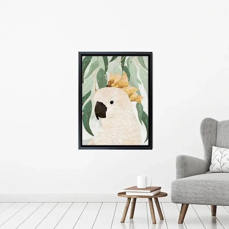Cockatoo Amongst The Leaves Canvas Print Cockatoo Amongst The Leaves Canvas Print wall art product Sarah Manovski