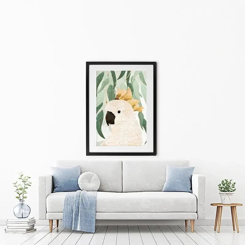 Cockatoo Amongst The Leaves Framed Art Print Cockatoo Amongst The Leaves Framed Art Print wall art product Sarah Manovski