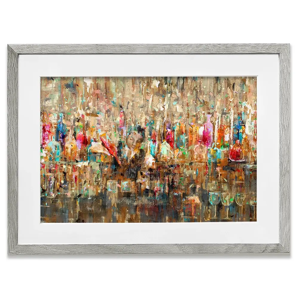 Cocktail Bar Framed Art Print Cocktail Bar Framed Art Print wall art product Studio Paint-Ing