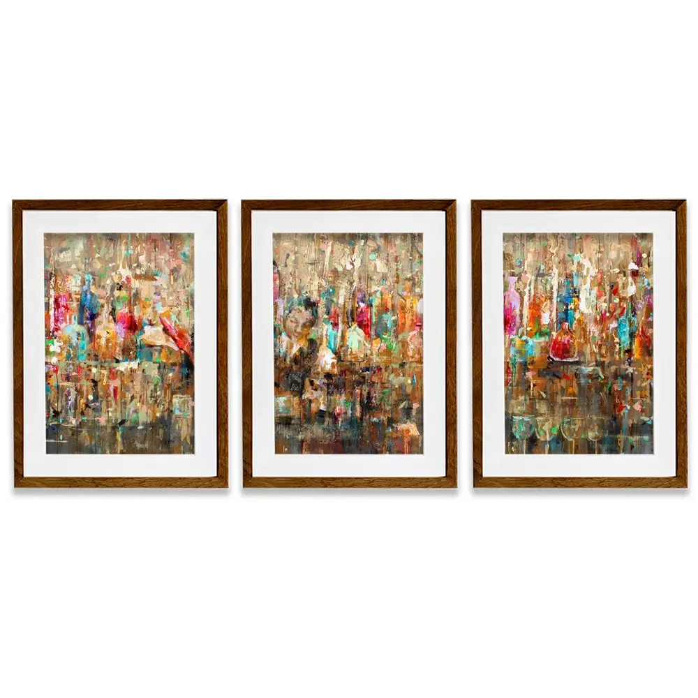 Cocktail Bar Framed Art Print Trio Cocktail Bar Framed Art Print Trio wall art product Studio Paint-Ing