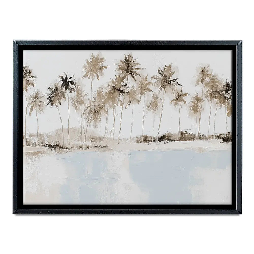 Coconut Palms Lagoon Canvas Print Coconut Palms Lagoon Canvas Print wall art product Chromatic Storm Studio