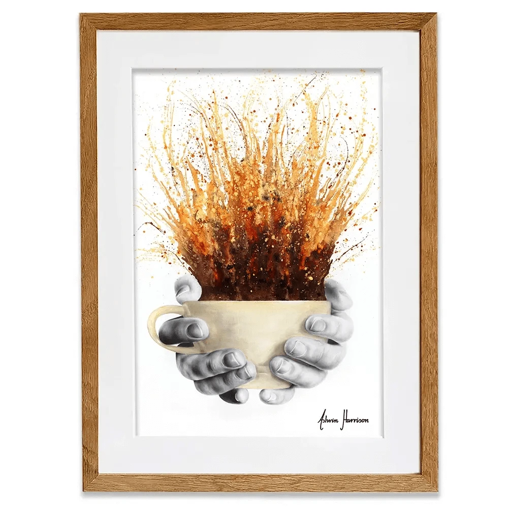 Coffee Coffee Coffee Framed Art Print Coffee Coffee Coffee Framed Art Print wall art product Ashvin Harrison