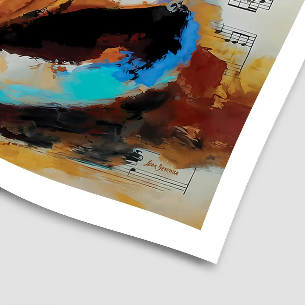 Coffee Cup And Musical Notes Square Art Print Coffee Cup And Musical Notes Square Art Print wall art product Leon Devenice