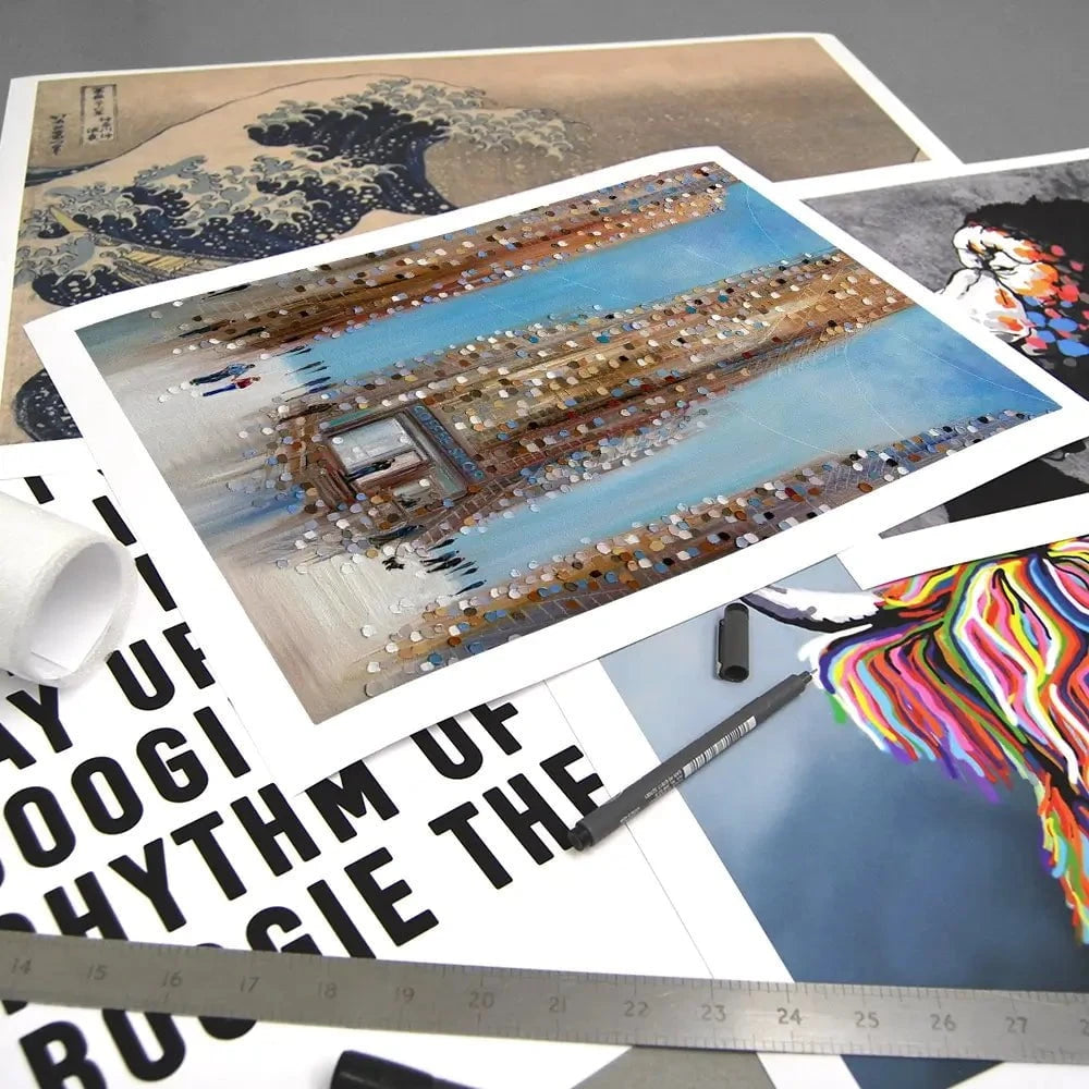 Coffee Shop Art Print Coffee Shop Art Print wall art product Ekaterina Ermilkina