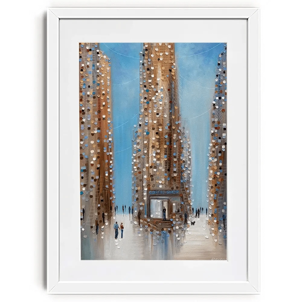 Coffee Shop Framed Art Print Coffee Shop Framed Art Print wall art product Ekaterina Ermilkina