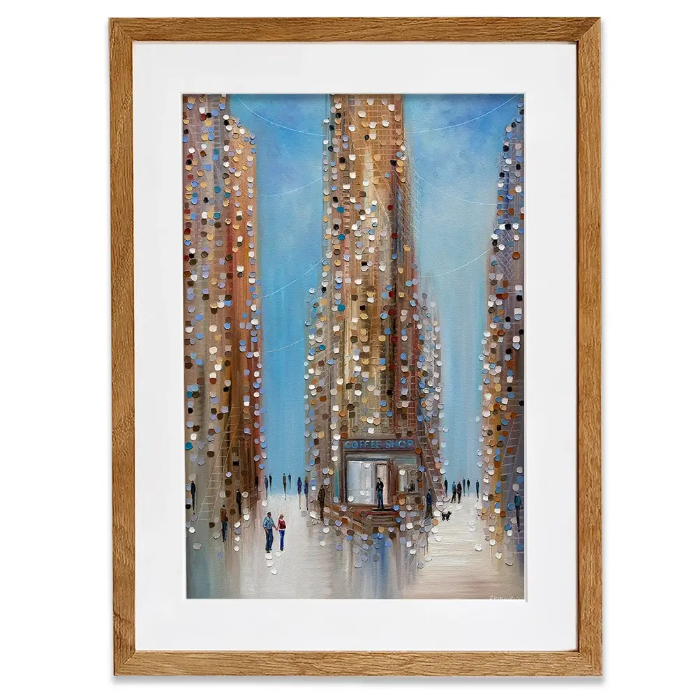 Coffee Shop Framed Art Print Coffee Shop Framed Art Print wall art product Ekaterina Ermilkina