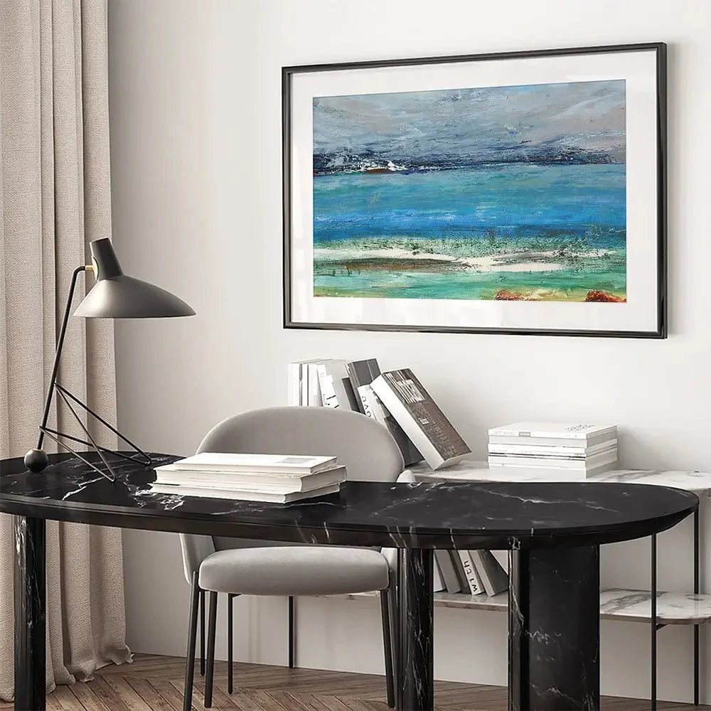 Cold Sea Framed Art Print Cold Sea Framed Art Print wall art product Ingaga / Shutterstock