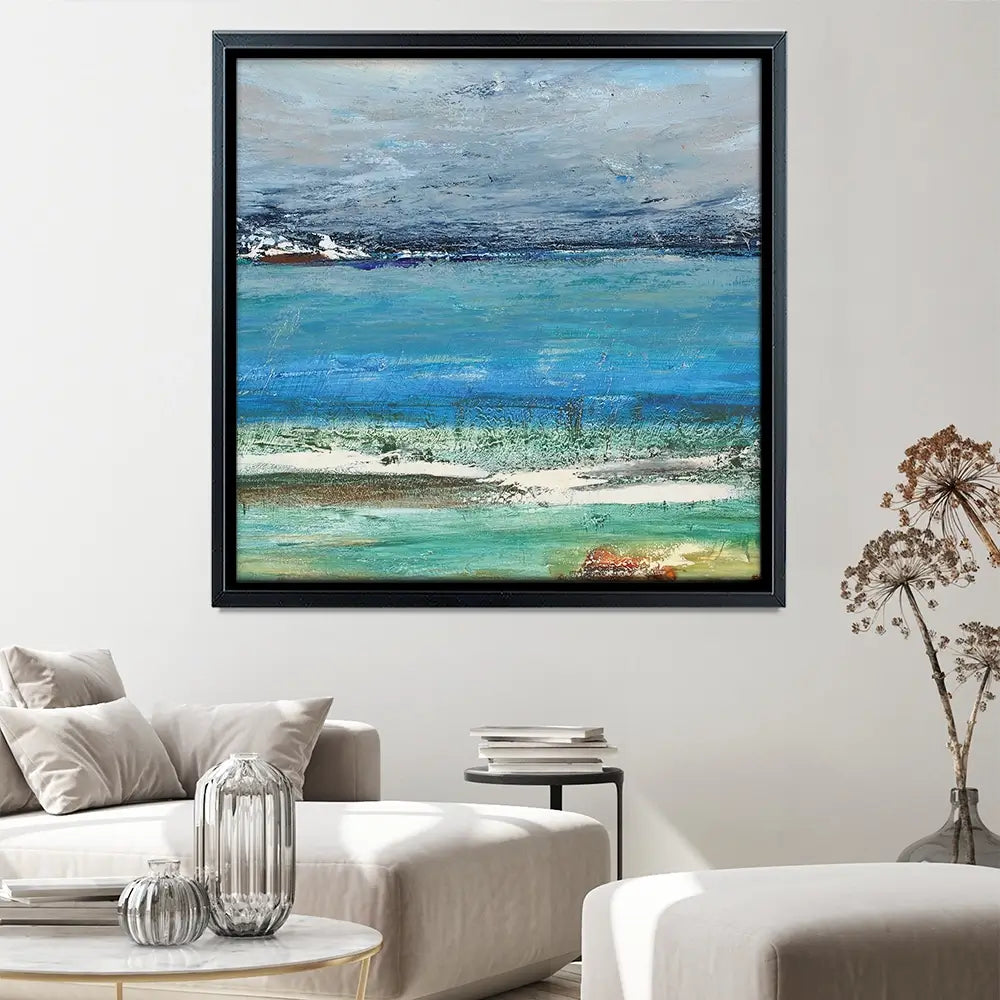 Cold Sea Square Canvas Print Cold Sea Square Canvas Print wall art product AURUSHAKOFF / Shutterstock