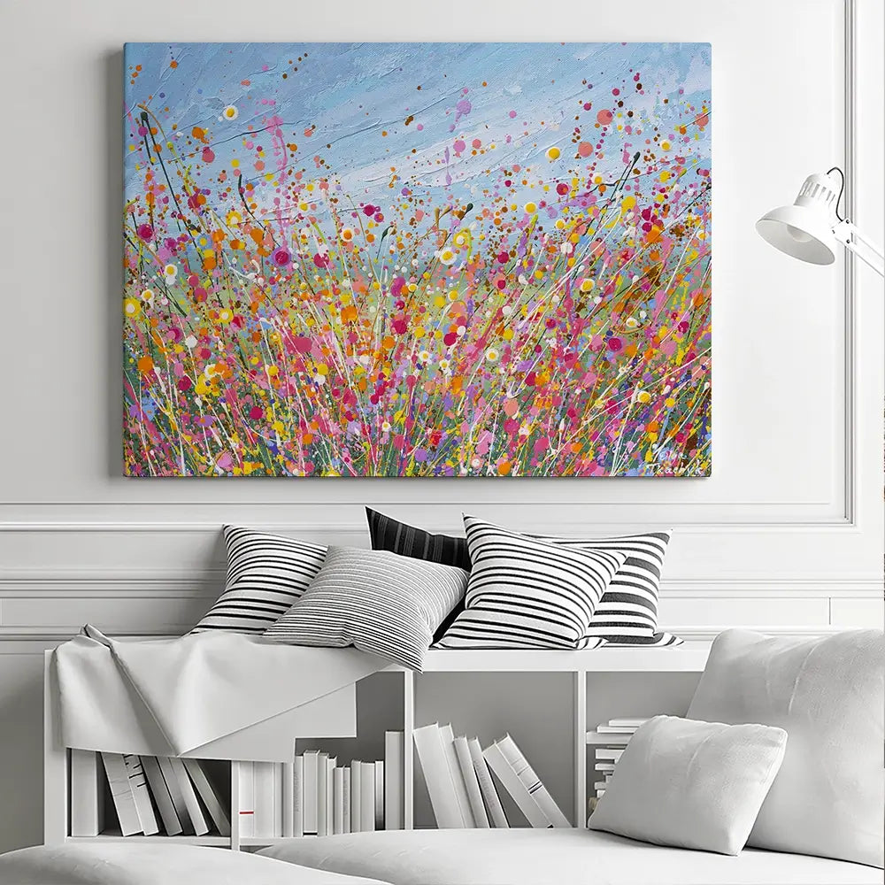 Colour Bloom Canvas Print Colour Bloom Canvas Print wall art product Olga Tkachyk