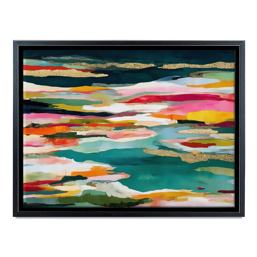 Colour Strata Gold Canvas Print Colour Strata Gold Canvas Print wall art product Chromatic Storm Studio