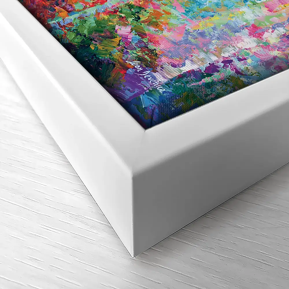 Colourful Abstract Birch Trees Canvas Print Colourful Abstract Birch Trees Canvas Print wall art product Leon Devenice