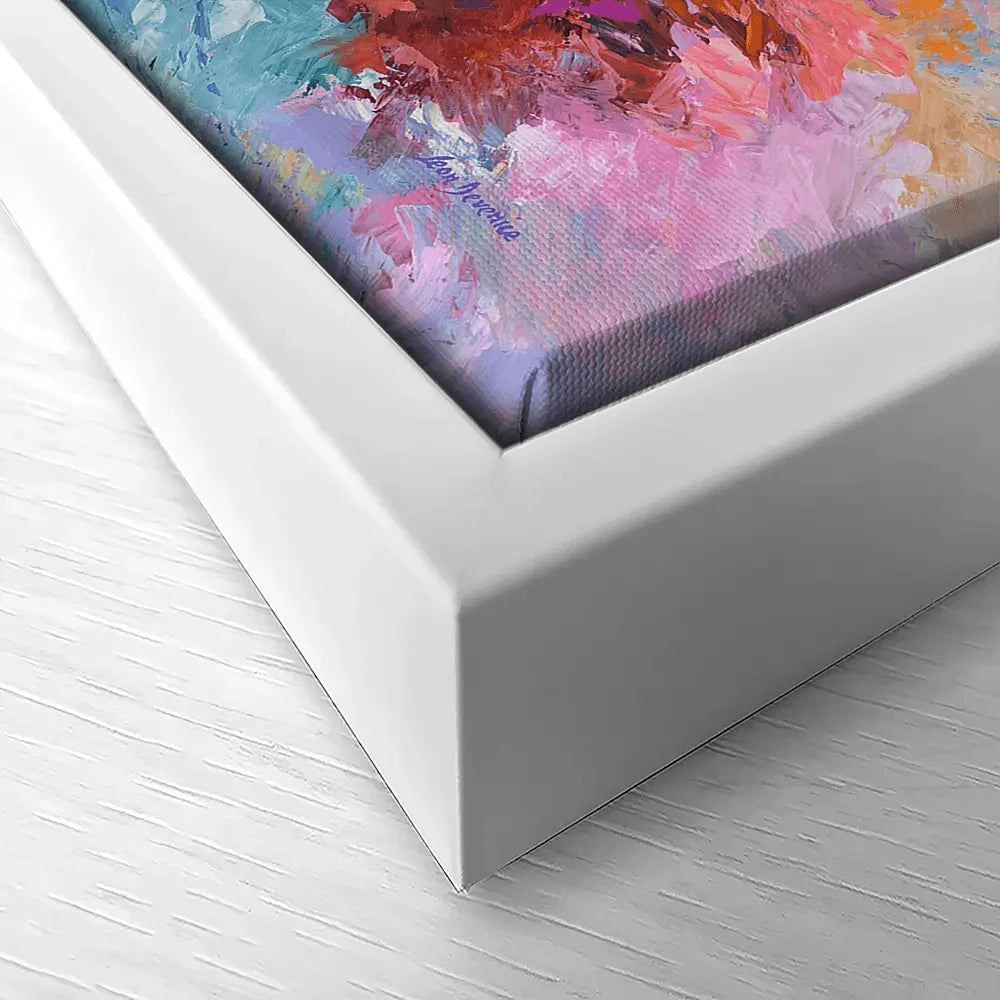 Colourful Abstract Floral 2 Canvas Print Colourful Abstract Floral 2 Canvas Print wall art product Leon Devenice