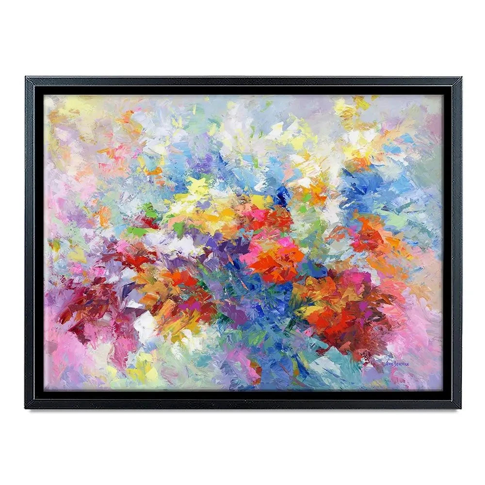 Colourful Abstract Floral 2 Canvas Print Colourful Abstract Floral 2 Canvas Print wall art product Leon Devenice