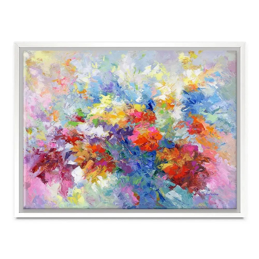 Colourful Abstract Floral 2 Canvas Print Colourful Abstract Floral 2 Canvas Print wall art product Leon Devenice