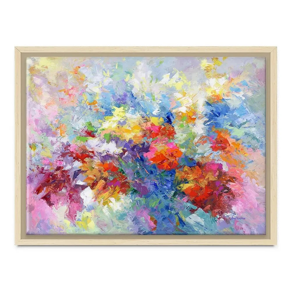 Colourful Abstract Floral 2 Canvas Print Colourful Abstract Floral 2 Canvas Print wall art product Leon Devenice
