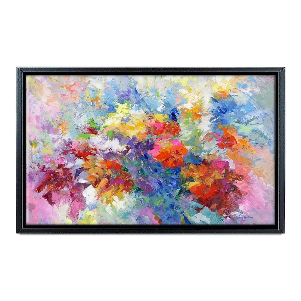 Colourful Abstract Floral 2 Canvas Print Colourful Abstract Floral 2 Canvas Print wall art product Leon Devenice