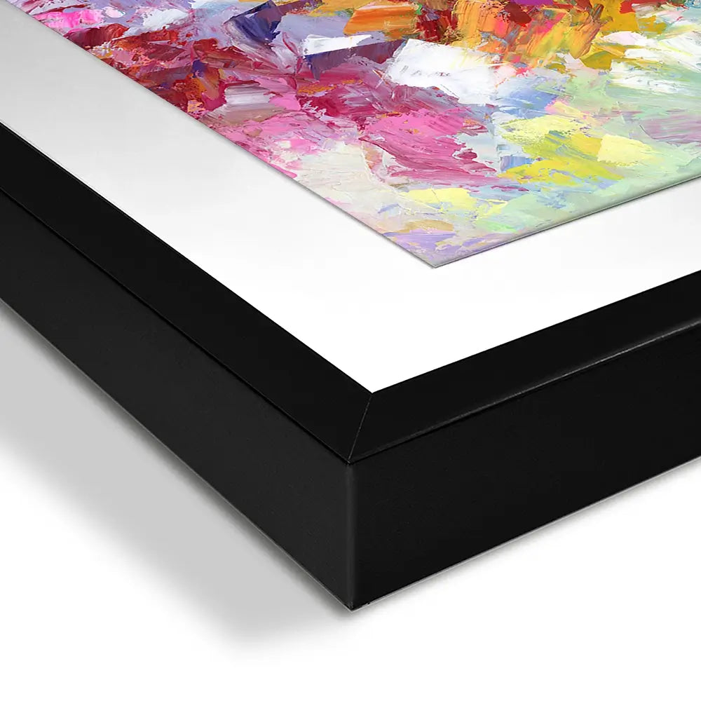 Colourful Abstract Floral 2 Square Framed Art Print Colourful Abstract Floral 2 Square Framed Art Print wall art product Leon Devenice