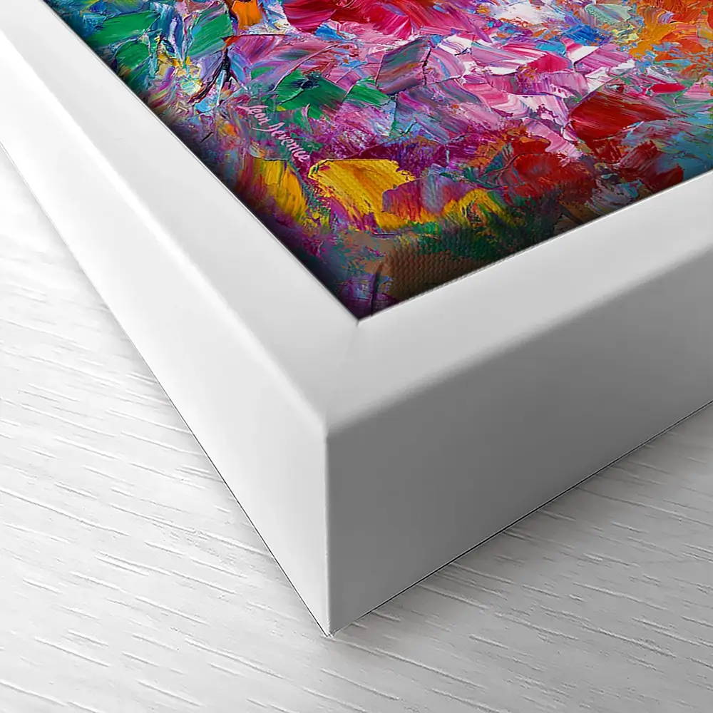 Colourful Abstract Floral Canvas Print Colourful Abstract Floral Canvas Print wall art product Leon Devenice