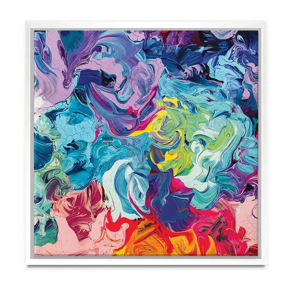 Colourful Abstract Oil Painting Oversized Canvas Print Colourful Abstract Oil Painting Oversized Canvas Print wall art product vhpicstock / Shutterstock