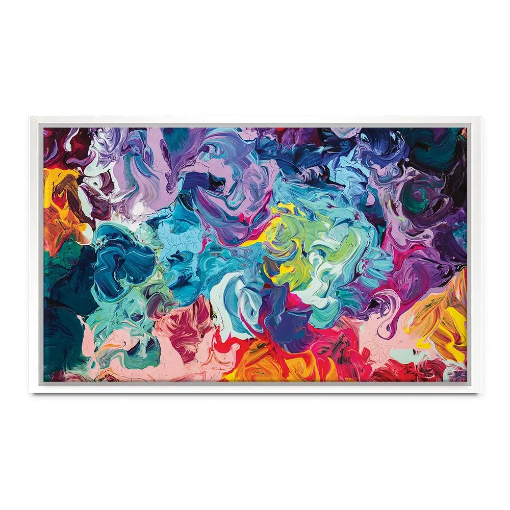 Colourful Abstract Oil Painting Oversized Canvas Print Colourful Abstract Oil Painting Oversized Canvas Print wall art product vhpicstock / Shutterstock