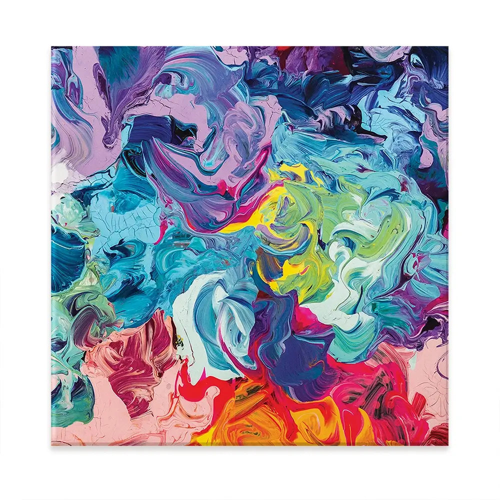 Colourful Abstract Oil Painting Oversized Canvas Print Colourful Abstract Oil Painting Oversized Canvas Print wall art product vhpicstock / Shutterstock