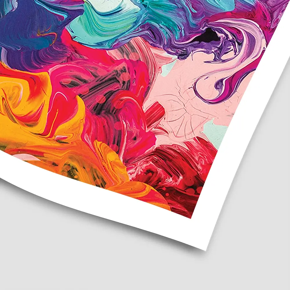 Colourful Abstract Oil Painting Square Art Print Colourful Abstract Oil Painting Square Art Print wall art product Art Print Shop