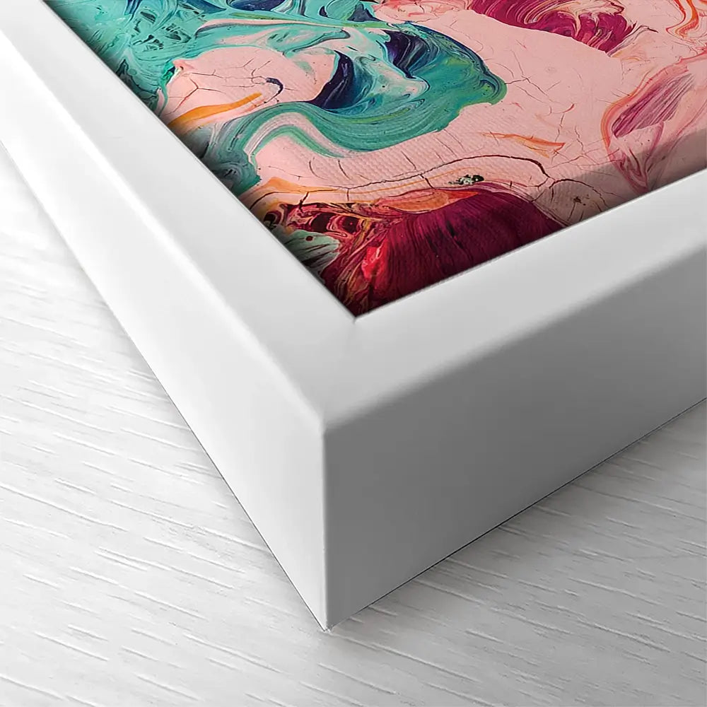 Colourful Abstract Oil Painting Square Canvas Print Colourful Abstract Oil Painting Square Canvas Print wall art product vhpicstock / Shutterstock