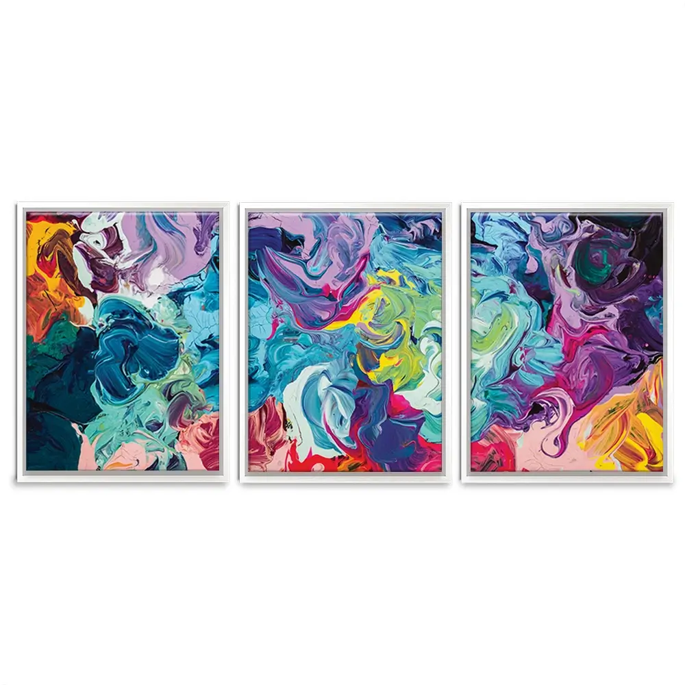 Colourful Abstract Trio Canvas Print Colourful Abstract Trio Canvas Print wall art product vhpicstock / Shutterstock