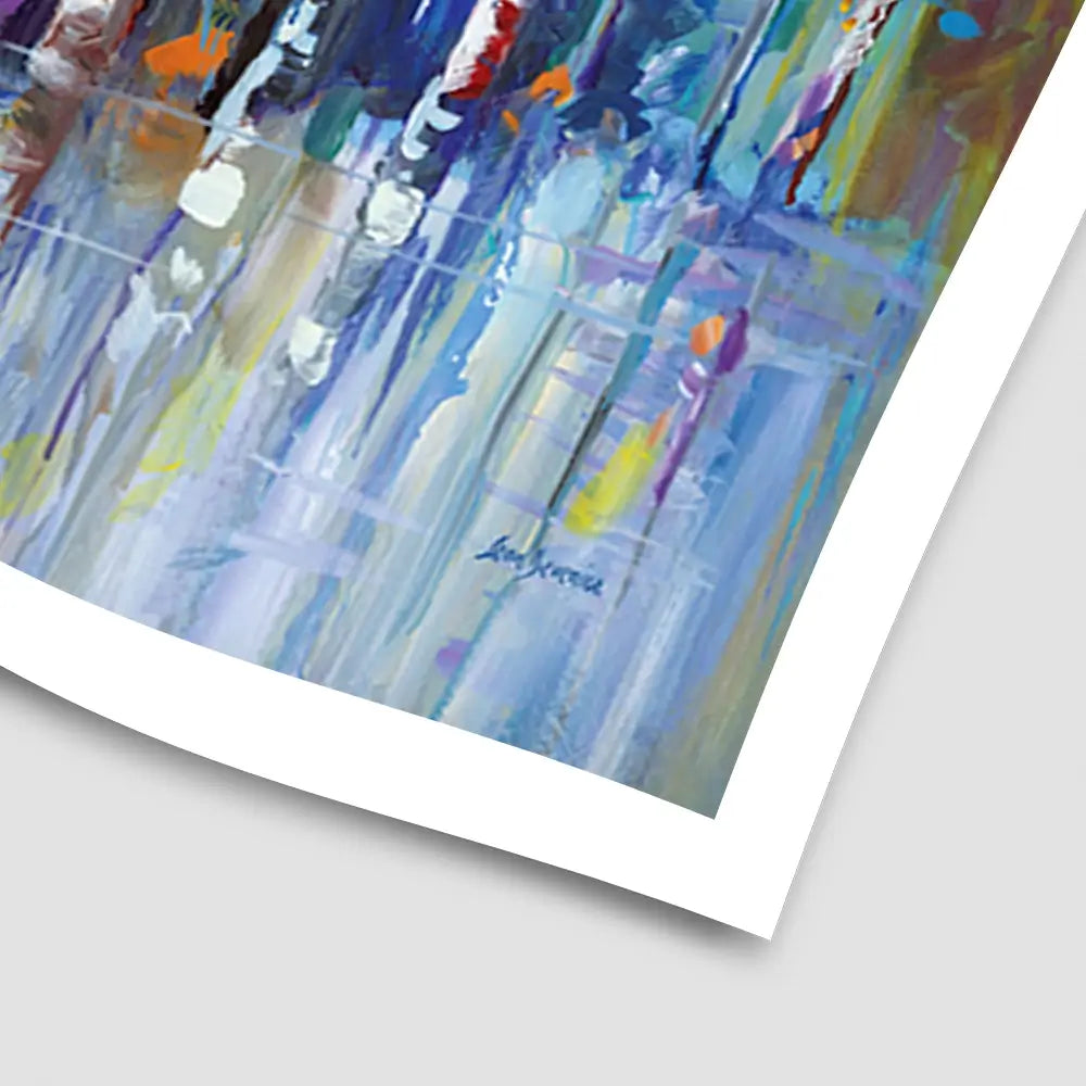 Colourful Birch Trees Art Print Colourful Birch Trees Art Print wall art product Leon Devenice