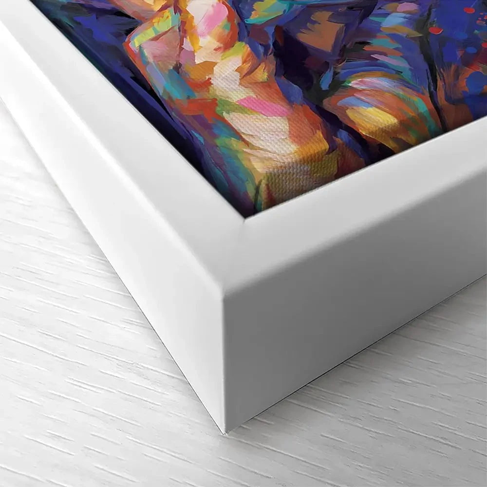 Colourful Bowie Canvas Print Colourful Bowie Canvas Print wall art product Leon Devenice