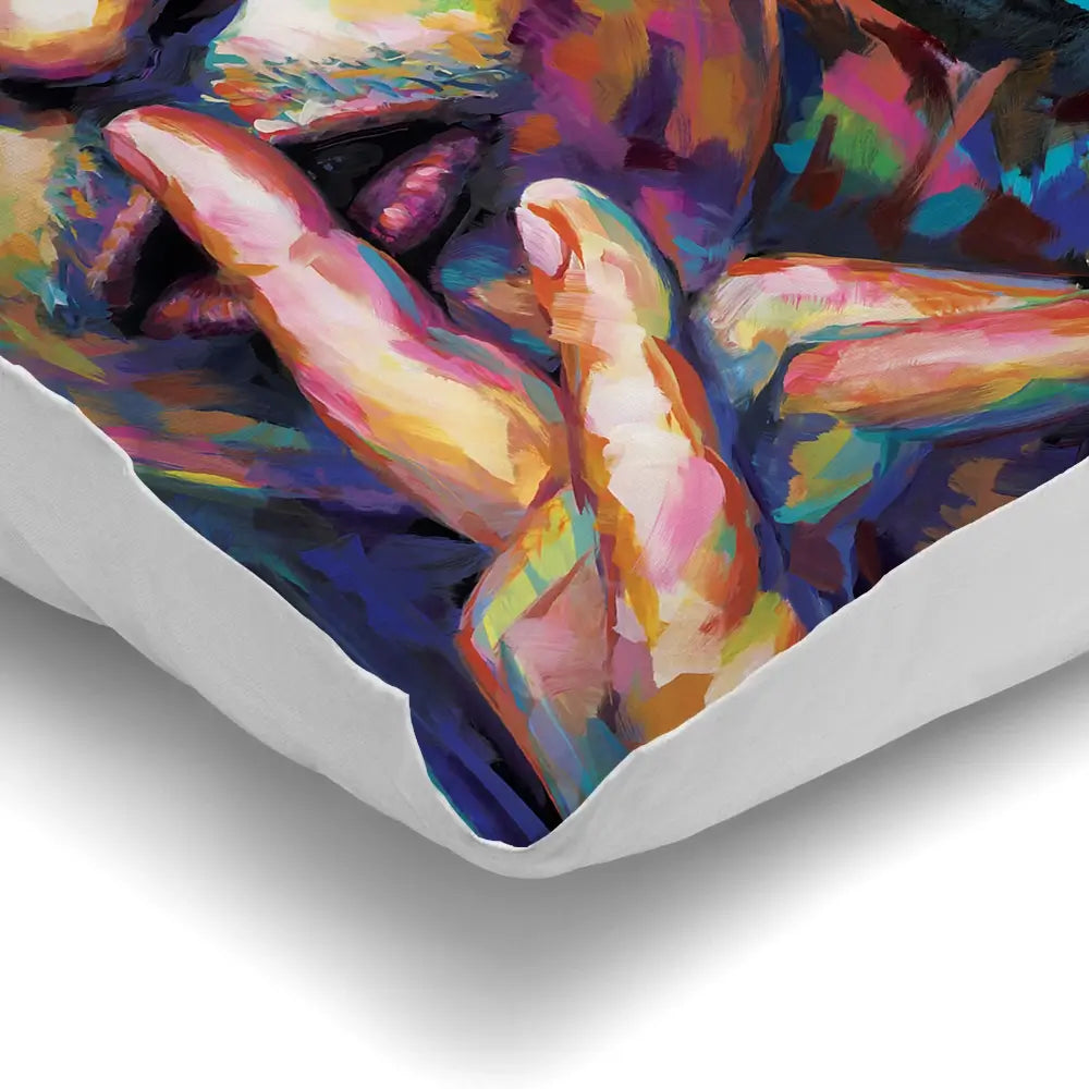 Colourful Bowie Cushion Colourful Bowie Cushion wall art product Leon Devenice