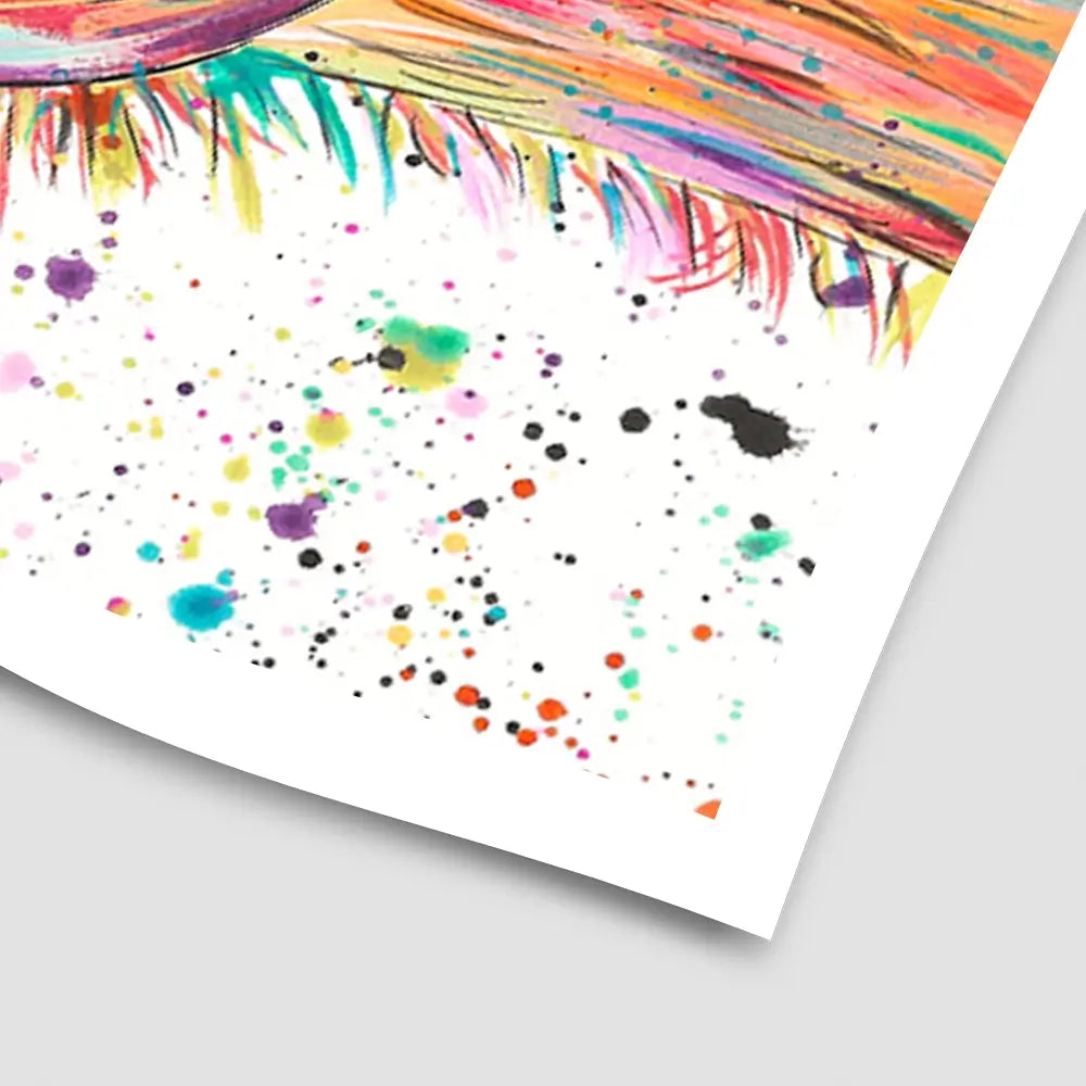 Colourful Camel Art Print Colourful Camel Art Print wall art product Emma LC Art